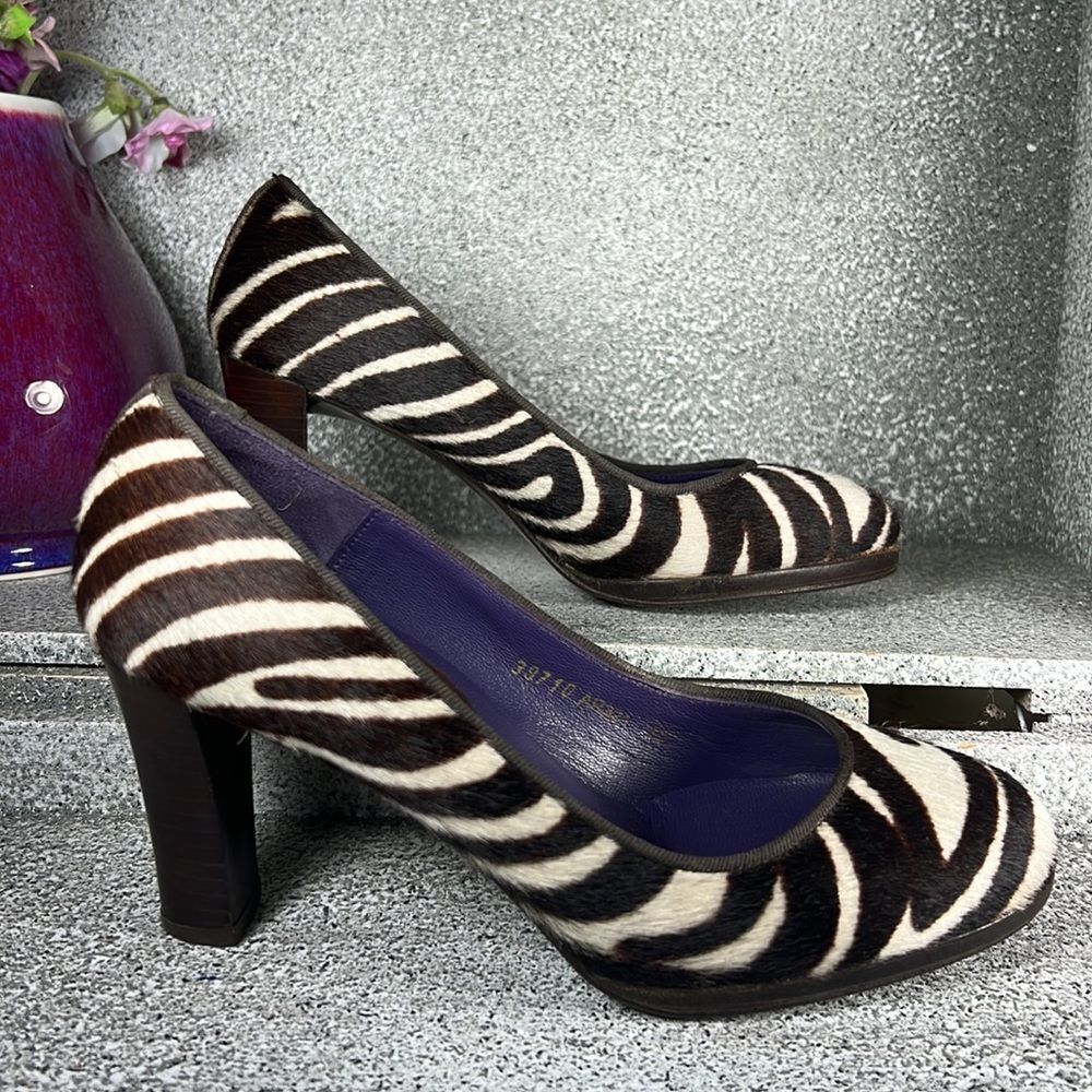 Boden Zebra Print Heels